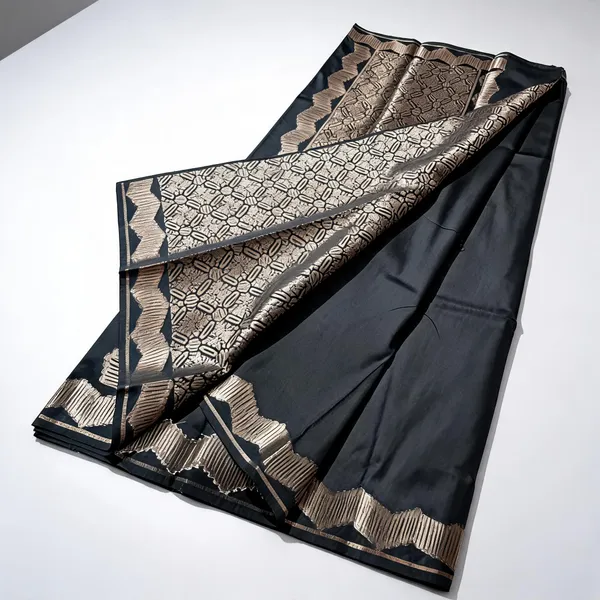Black_Soft_Silk_Woven_Saree_For_Women