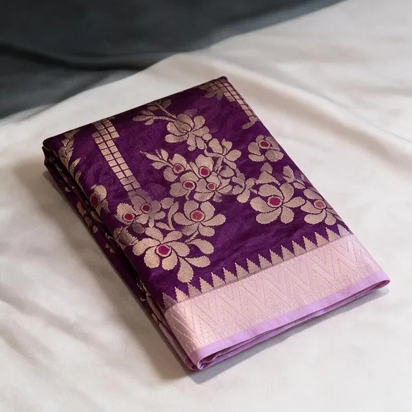 Purple_Soft_Silk_Floral_Woven_Saree_For_Women