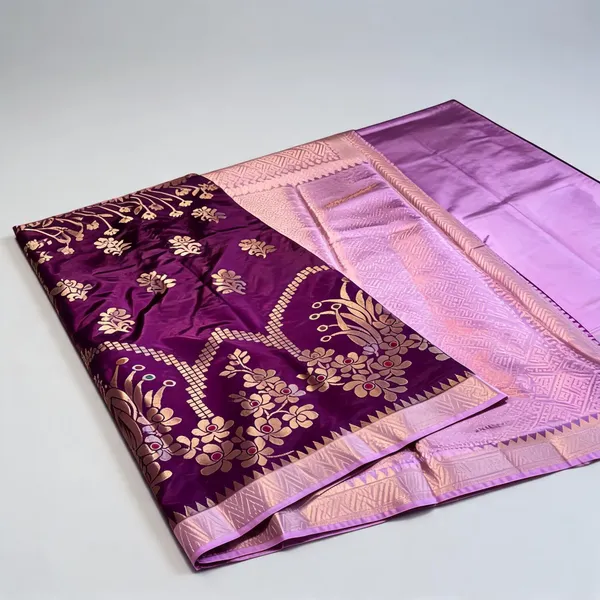 Purple_Soft_Silk_Floral_Woven_Saree_For_Women