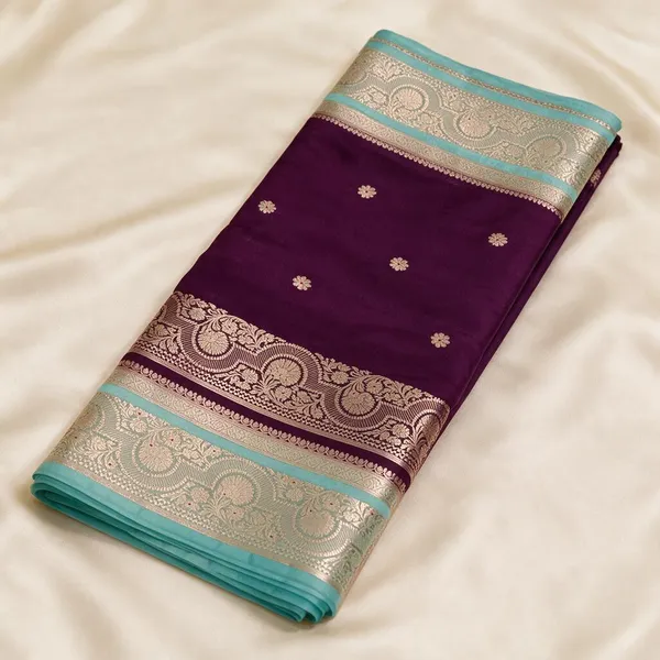Purple_Soft_Silk_Floral_Woven_Saree_For_Women