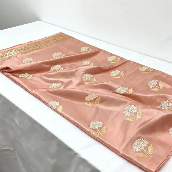 Peach_Soft_Silk_Floral_Woven_Saree_For_Women