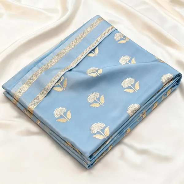 Blue_Soft_Silk_Floral_Woven_Saree_For_Women