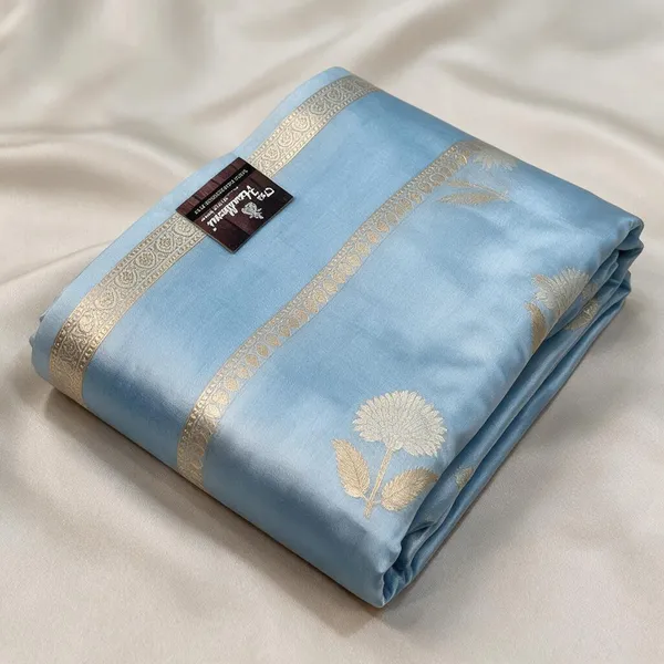 Blue_Soft_Silk_Floral_Woven_Saree_For_Women