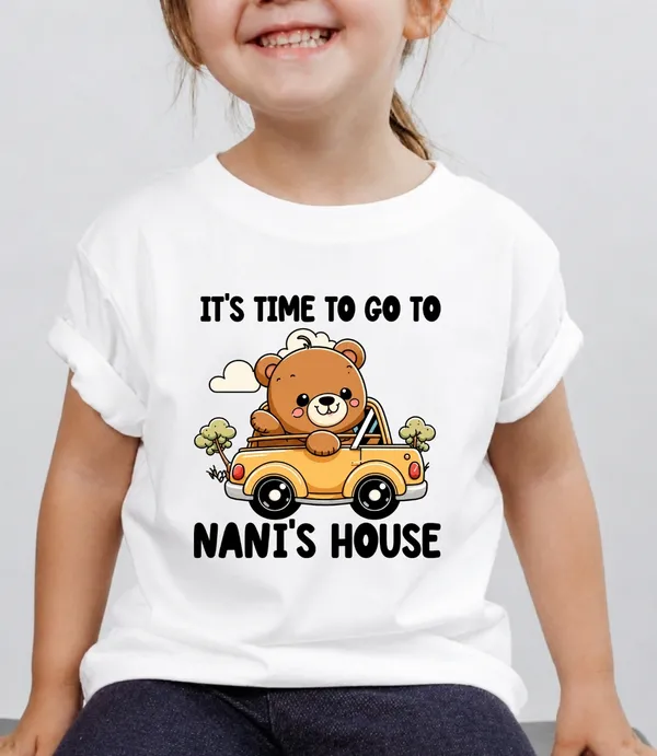 Time_To_Go_To_Nani's_House_-_Kids_Tee