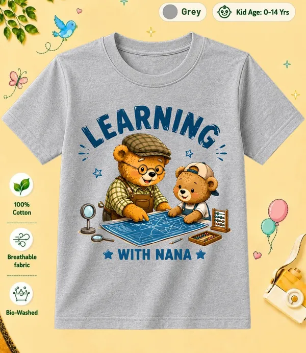 Learning_With_Nana_Kid_Cotton_Tshirt