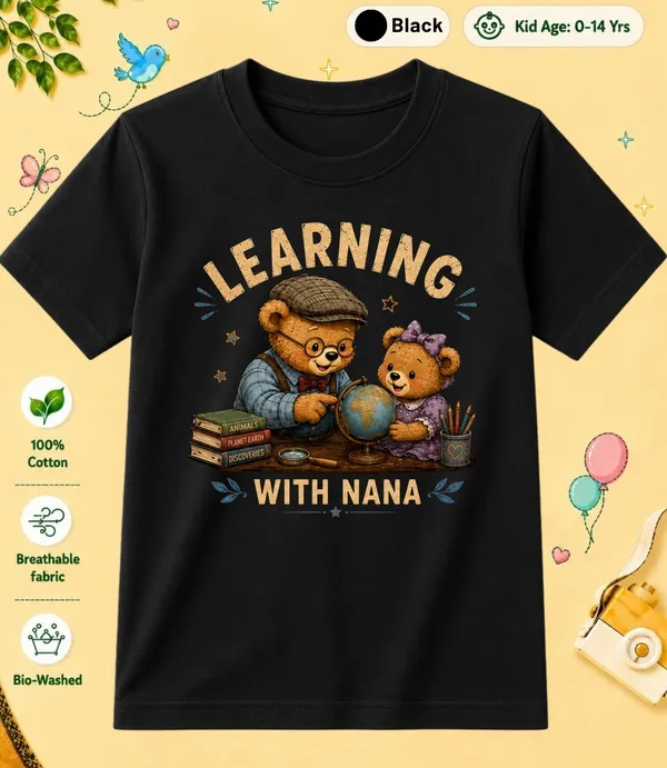 Learning_With_Nana_Kid_Cotton_Tshirt