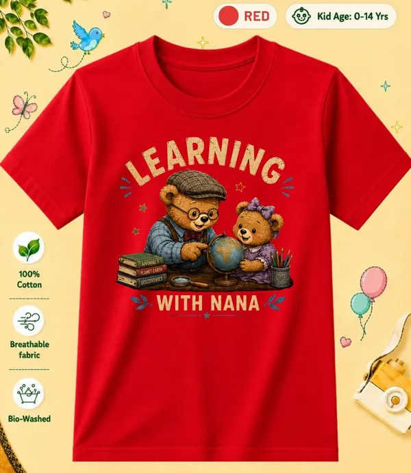 Learning_With_Nana_Kid_Cotton_Tshirt