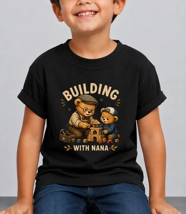 Building_With_Nana_Kid_Cotton_Tshirt
