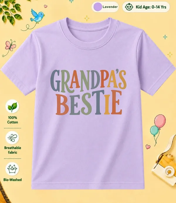 Grandpa's_Bestie_Kid_Cotton_Tshirt