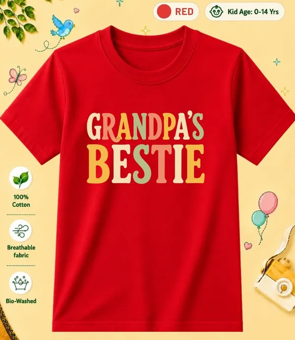 Grandpa's_Bestie_Kid_Cotton_Tshirt