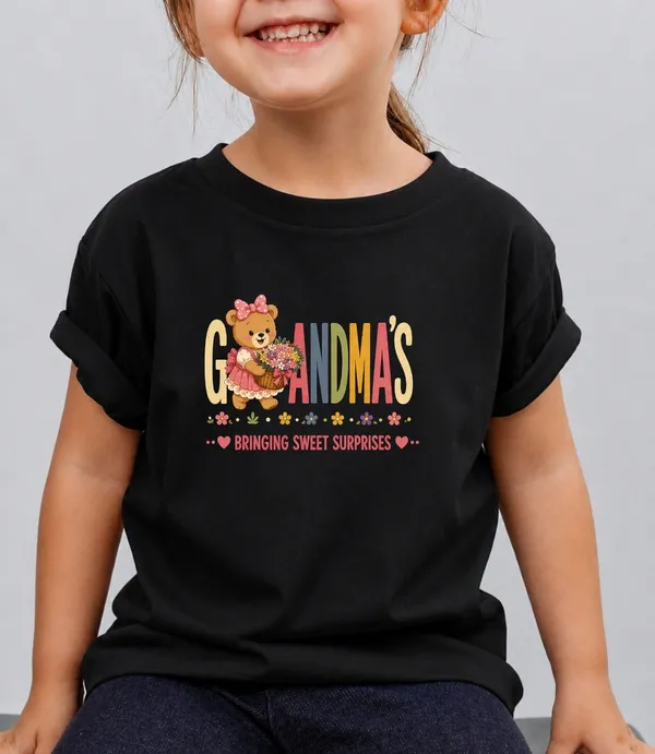 Grandma's_Bringing_Sweet_Suprises_Kid_Cotton_Tshirt