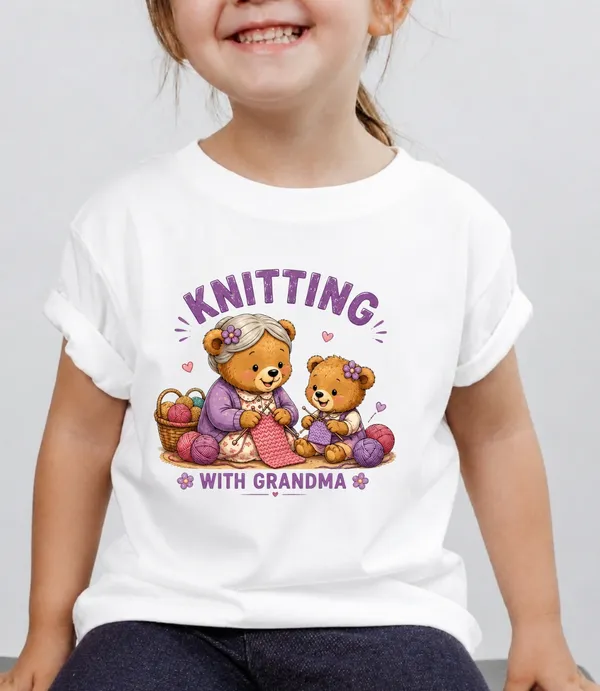 Knitting_With_Grandma_Kid_Cotton_Tshirt