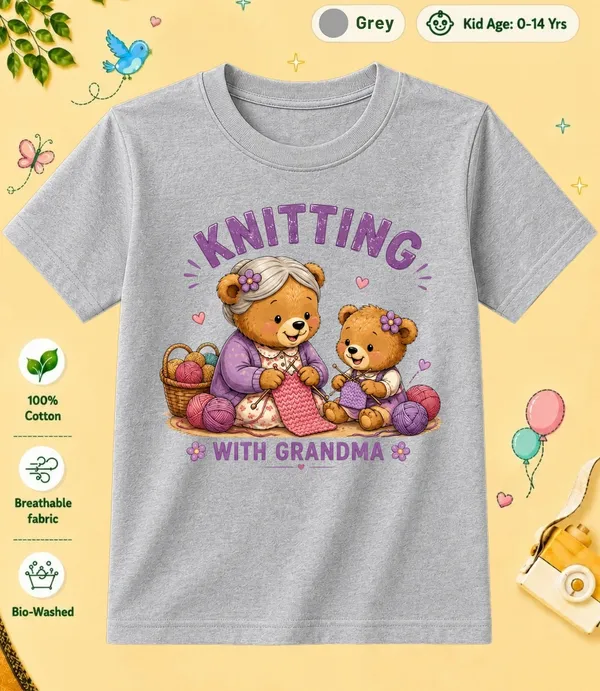Knitting_With_Grandma_Kid_Cotton_Tshirt
