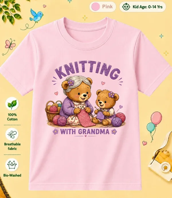 Knitting_With_Grandma_Kid_Cotton_Tshirt