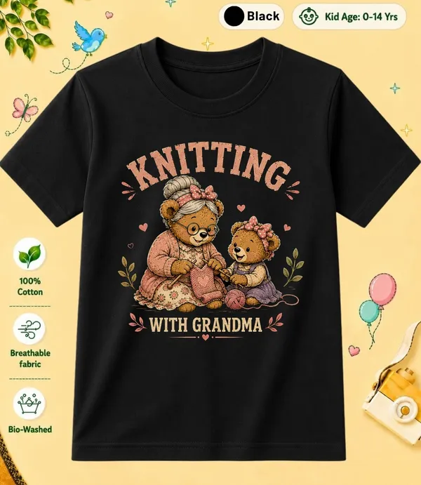 Knitting_With_Grandma_Kid_Cotton_Tshirt