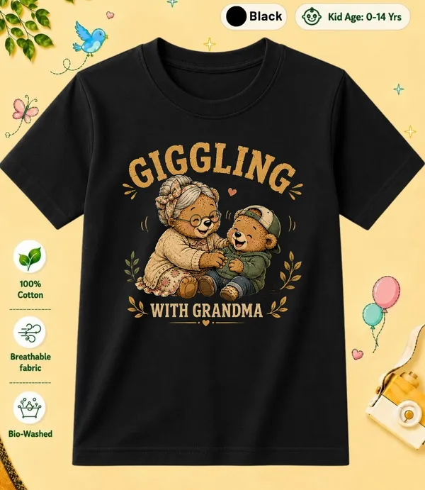 Giggling_With_Grandma_Kid_Cotton_Tshirt