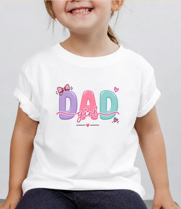 Dad_Girl_Kid_Cotton_Tshirt