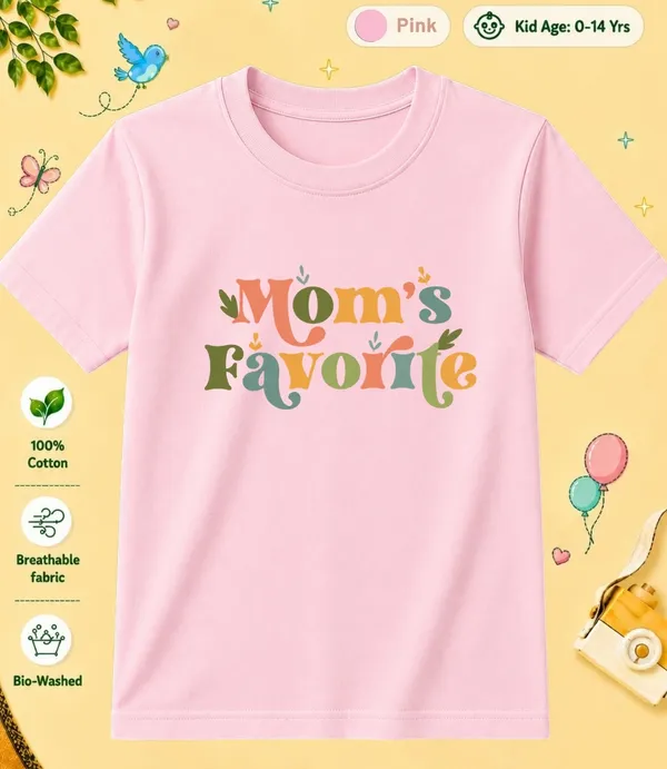 Mom_Favroite_Kid_Cotton_Tshirt
