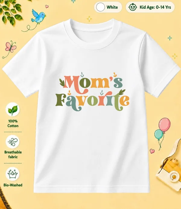 Mom_Favroite_Kid_Cotton_Tshirt