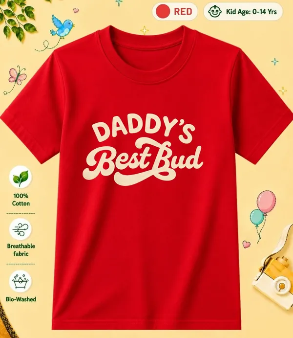 Daddy's_Best_Bud_Kid_Cotton_Tshirt