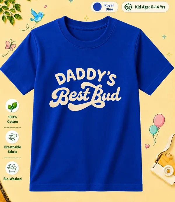 Daddy's_Best_Bud_Kid_Cotton_Tshirt