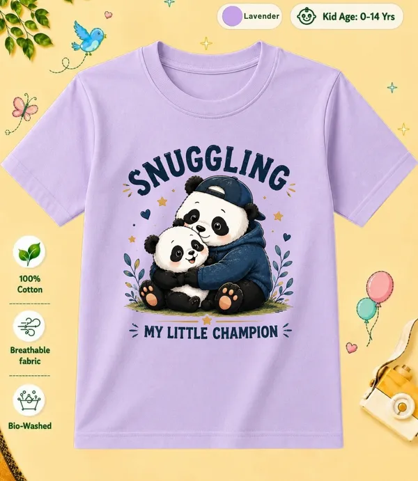Snugging_My_Little_Champion_Kid_Cotton_Tshirt