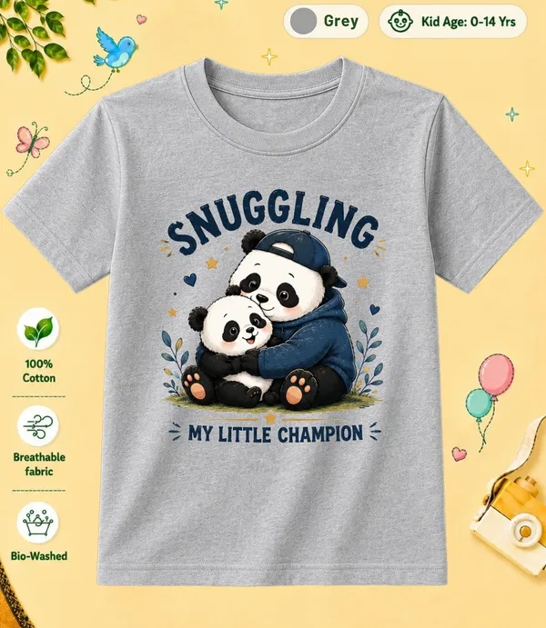 Snugging_My_Little_Champion_Kid_Cotton_Tshirt