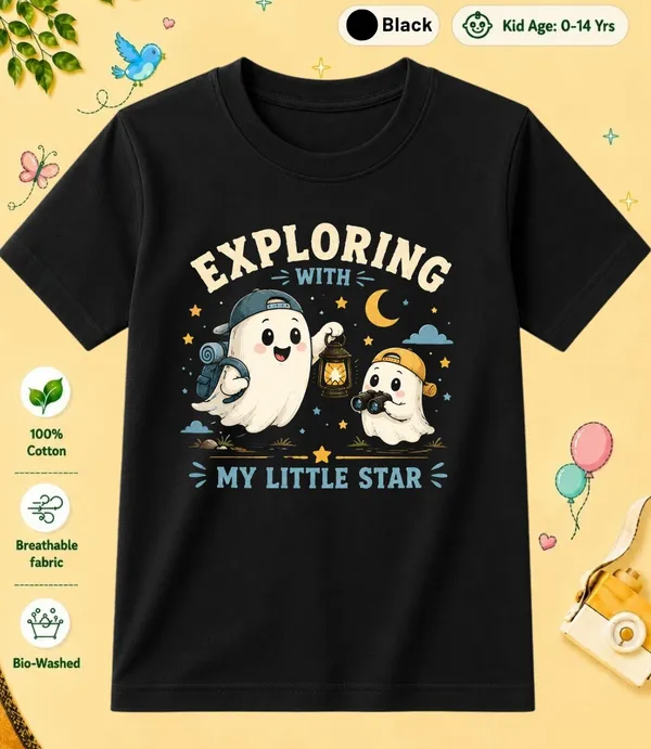 Exploring_My_Little_Star_Kid_Cotton_Tshirt