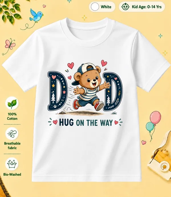 Dad_Hug_On_The_Way_Kid_Cotton_Tshirt