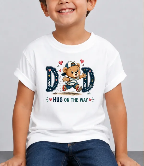 Dad_Hug_On_The_Way_Kid_Cotton_Tshirt