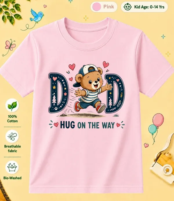 Dad_Hug_On_The_Way_Kid_Cotton_Tshirt