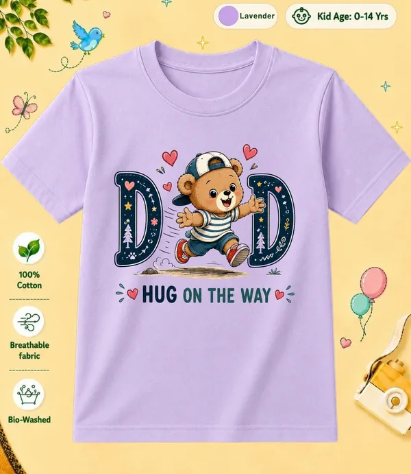 Dad_Hug_On_The_Way_Kid_Cotton_Tshirt