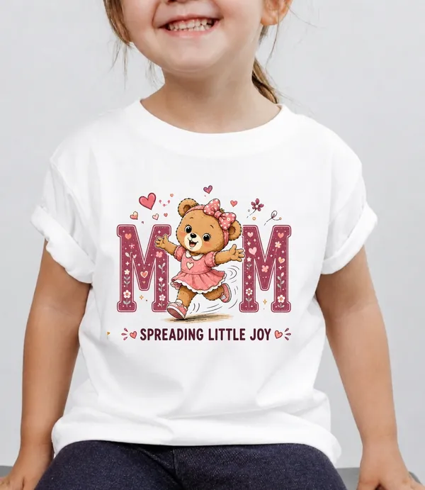 Mom_Spreading_Little_Joy_Kid_Cotton_Tshirt