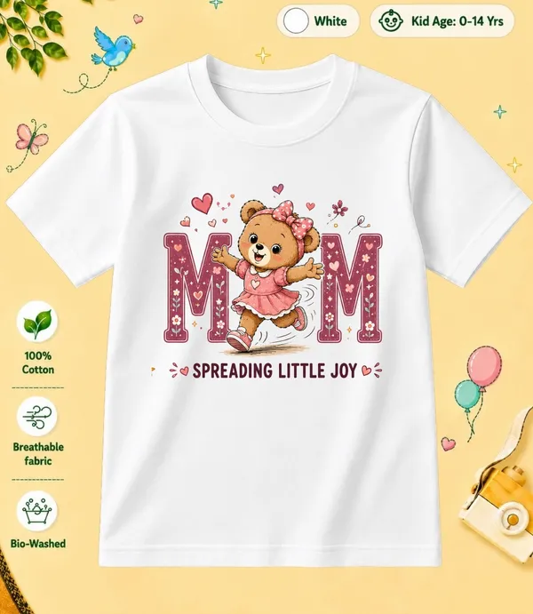 Mom_Spreading_Little_Joy_Kid_Cotton_Tshirt