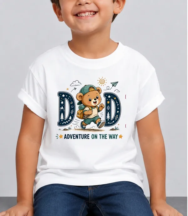 Dad_Adventure_On_The_Way_Kid_Cotton_Tshirt
