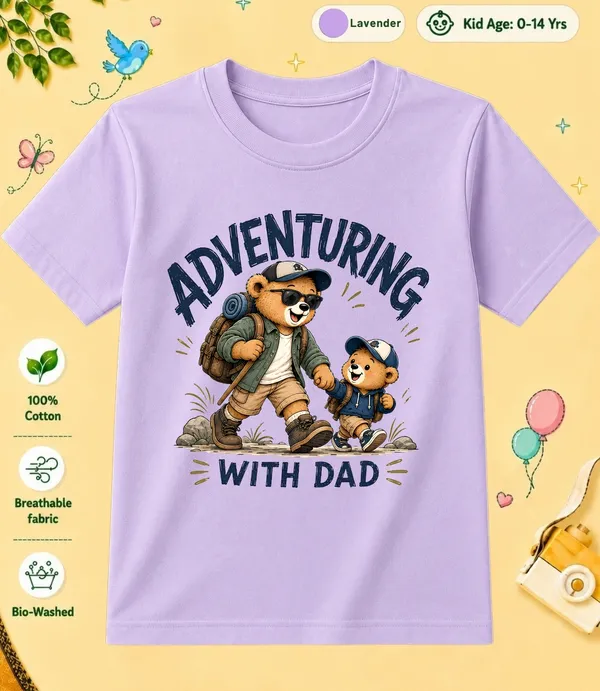 Adventring_With_Dad_Kid_Cotton_Tshirt