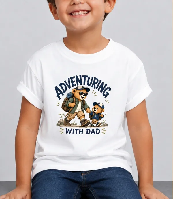 Adventring_With_Dad_Kid_Cotton_Tshirt