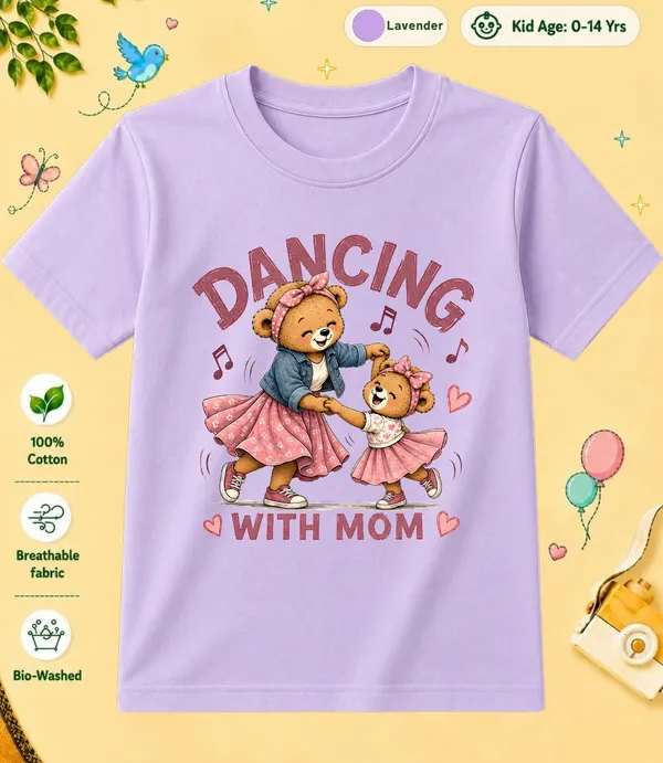 Dancing_With_Mom_Kid_Cotton_Tshirt