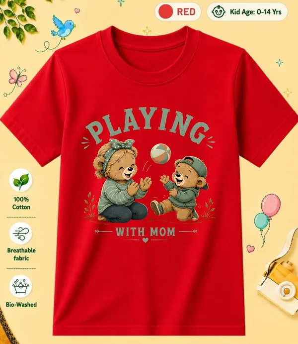 Playing_With_Mom_Kid_Cotton_Tshirt