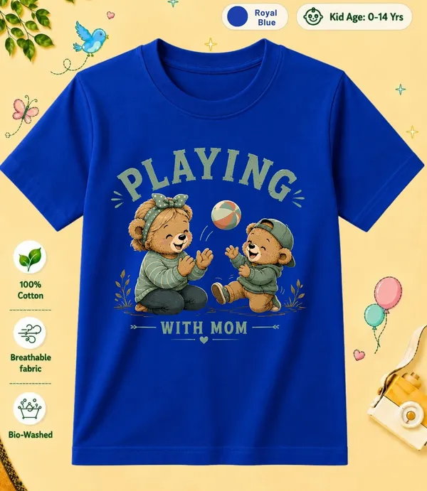 Playing_With_Mom_Kid_Cotton_Tshirt