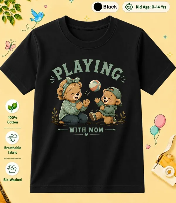 Playing_With_Mom_Kid_Cotton_Tshirt
