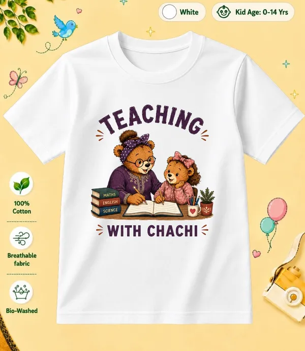 Teaching_With_Chachi_Kid_Cotton_Tshirt