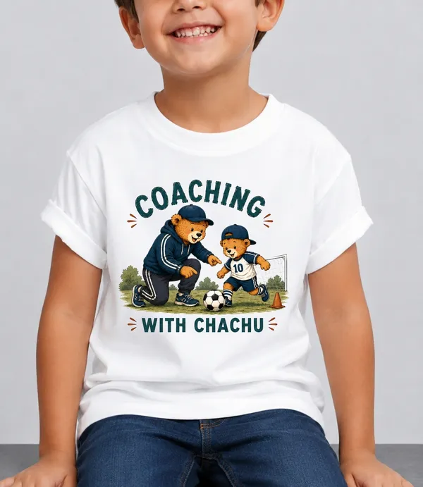 Coaching_With_Chachu_Kid_Cotton_Tshirt