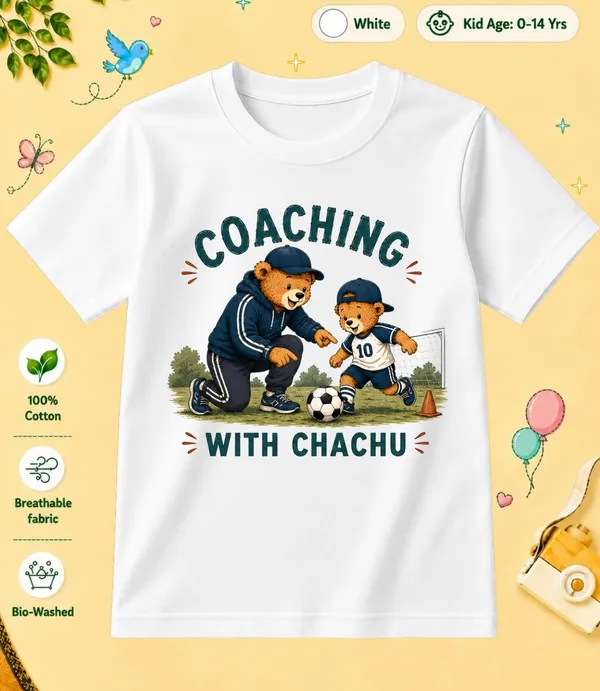 Coaching_With_Chachu_Kid_Cotton_Tshirt