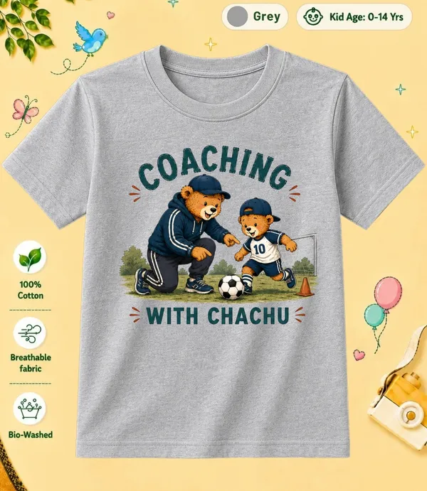 Coaching_With_Chachu_Kid_Cotton_Tshirt