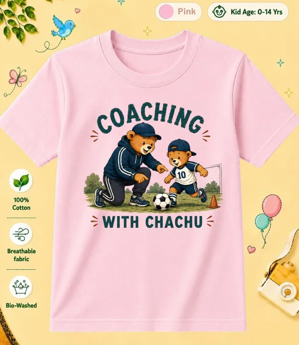 Coaching_With_Chachu_Kid_Cotton_Tshirt
