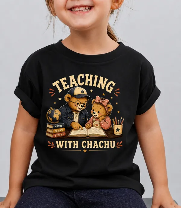 Teaching_With_Chachu_Kid_Cotton_Tshirt