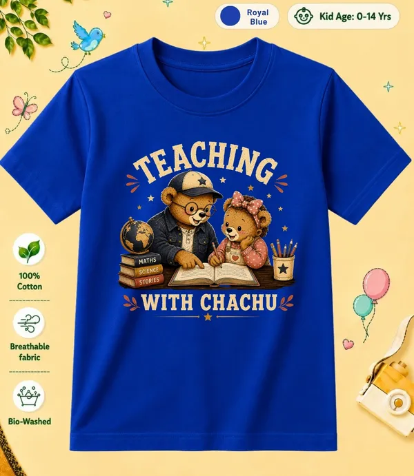 Teaching_With_Chachu_Kid_Cotton_Tshirt