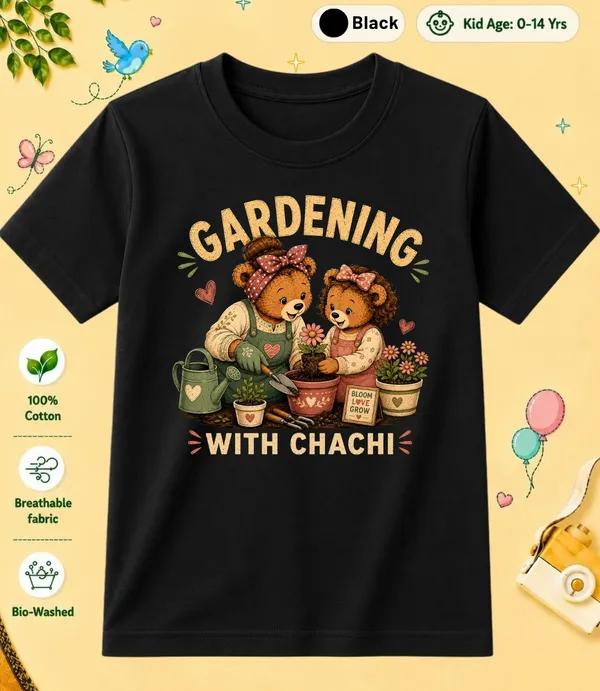 Gardning_With_Chachi_Kid_Cotton_Tshirt