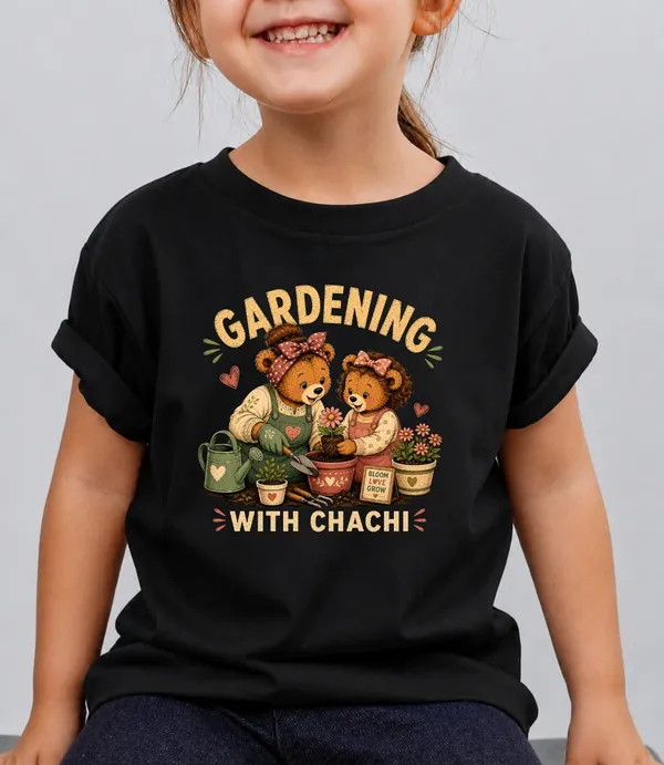 Gardning_With_Chachi_Kid_Cotton_Tshirt